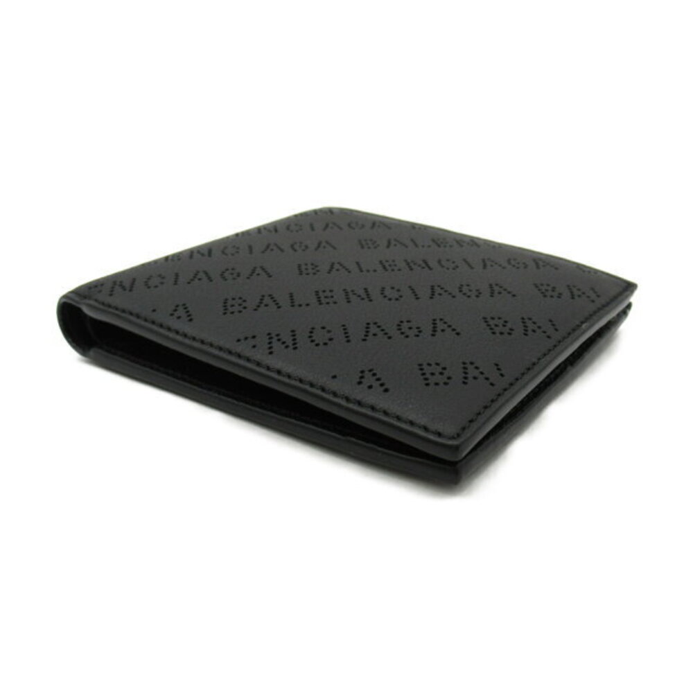 Balenciaga Bi Black Wallet fold Leather Calfskin - Picture 1 of 7